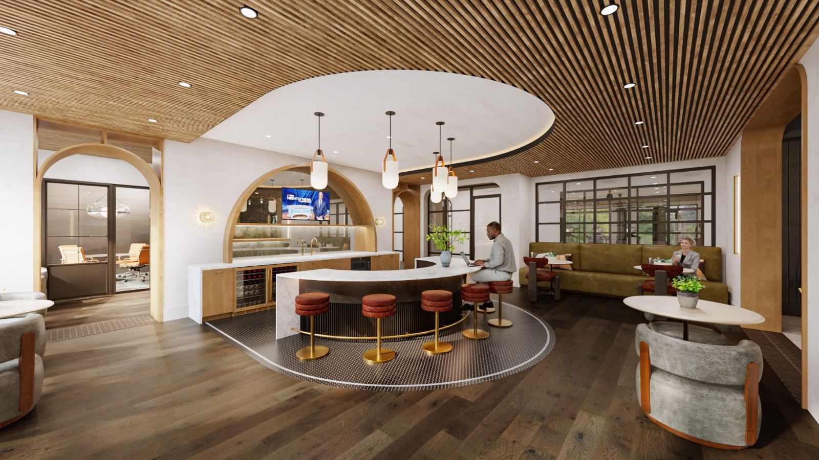 Resident club bar and lounge
